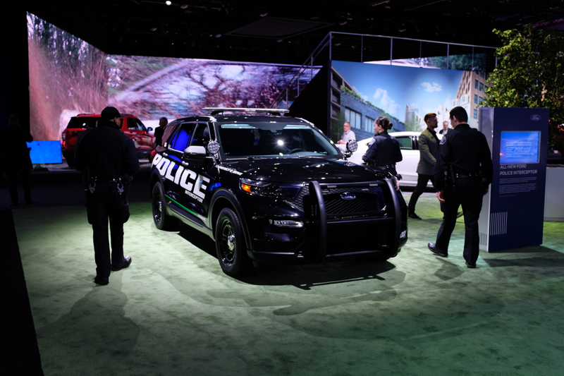 Real cops dig the new Explorer Interceptor Utility. Photo: Justin Westbrook/Jalopnik